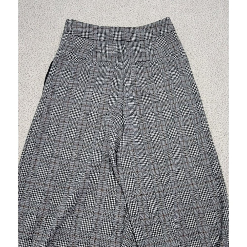 7th Avenue Design Studio NY Co Womens Gray Plaid Ponte Pants Wide Leg Size 6 NWT - Picture 4 of 15